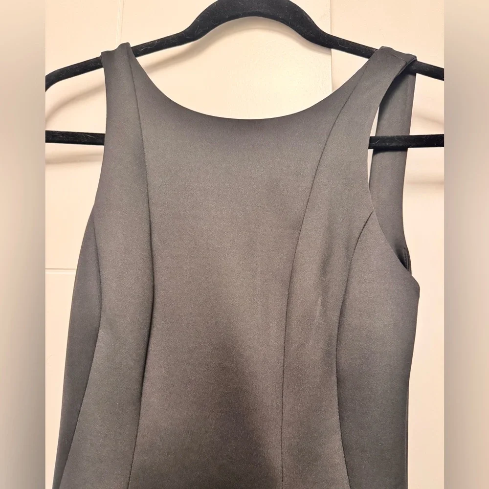 Marciano Black Scuba Midi Dress Party Cocktail Fitted Size XS - Picture 5 of 9